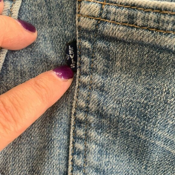 Levi's Selvedge Black Label Big E High Rise Skinny Jeans Pocket Detail - Picture 3 of 12